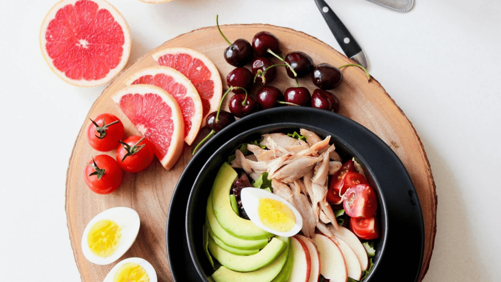 Natural food on table